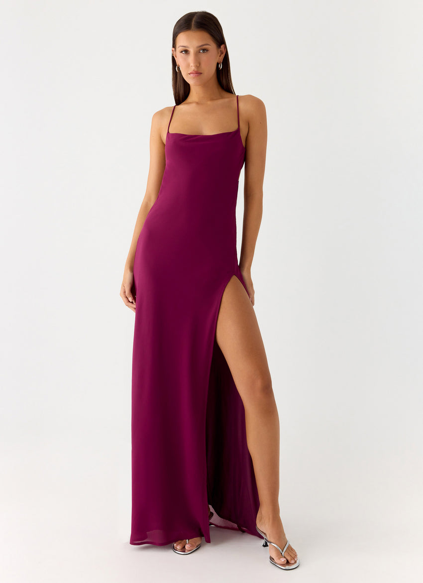 Alouette Maxi Dress - Plum