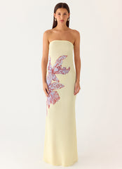 Amelle Maxi Dress - Purple Floral
