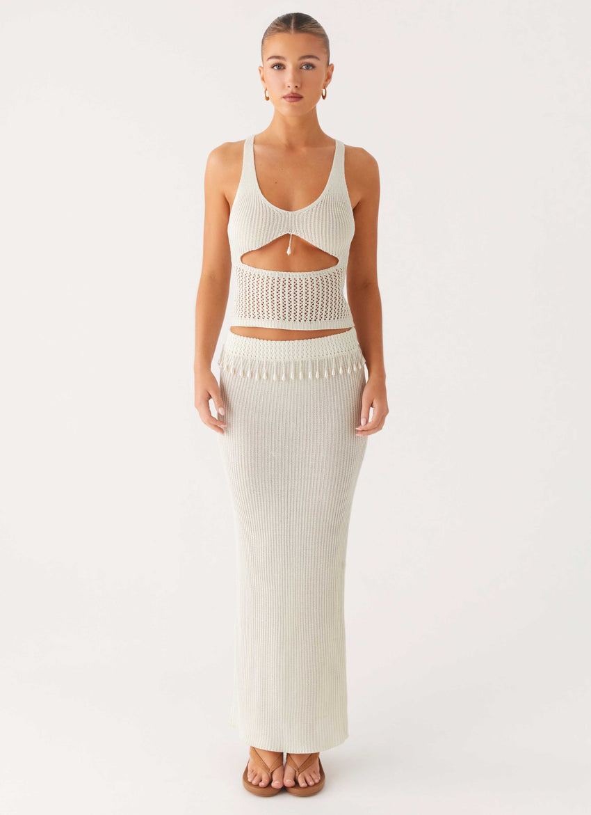 Basilia Maxi Skirt - Off White