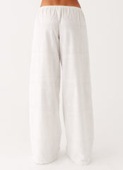 Bille Low Rise Pants - White