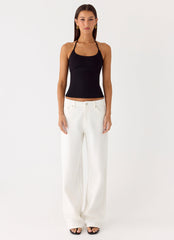 Chauncey Halter Top - Black