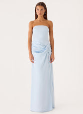Conni Strapless Maxi Dress - Blue