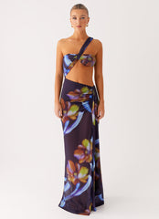 Costa Rica Maxi Dress - Dark Floral