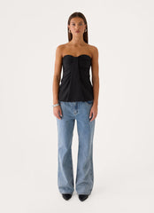 Elindra Strapless Top - Black