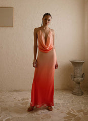 Feliciana Maxi Skirt - Sunset Ombre