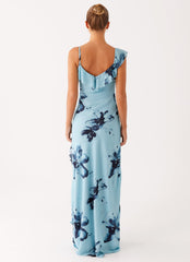 Goldsmith Maxi Dress - Blue Black Floral