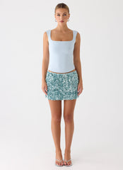 Guessing Games Top - Misty Blue