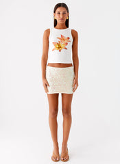 Kalita Mini Skirt - Ivory