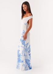 Krissa Maxi Dress - Blue Floral