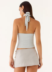 Merinda Mini Skort - Misty Blue