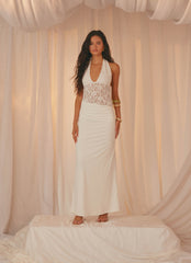 Miri Halter Maxi Dress - Ivory