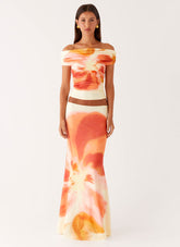 Moka Maxi Skirt - Mimosa Blossom