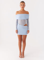 No Doubt Mini Dress - Blue