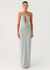 Off The Bass Maxi Dress - Grey