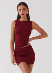 Holly Knit - Tank Rouge Red