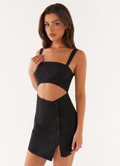 Pia Mini Dress - Black