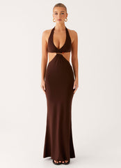 Shawnie Maxi Dress - Chocolate