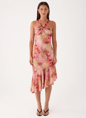 Sinnie Midi Dress - Botanic Cheetah