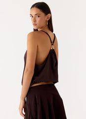 Yaz Top - Chocolate Plum