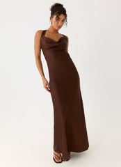 Zandie Maxi Dress - Chocolate Torte