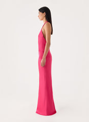 Zarita Halter Maxi Dress - Fuchsia