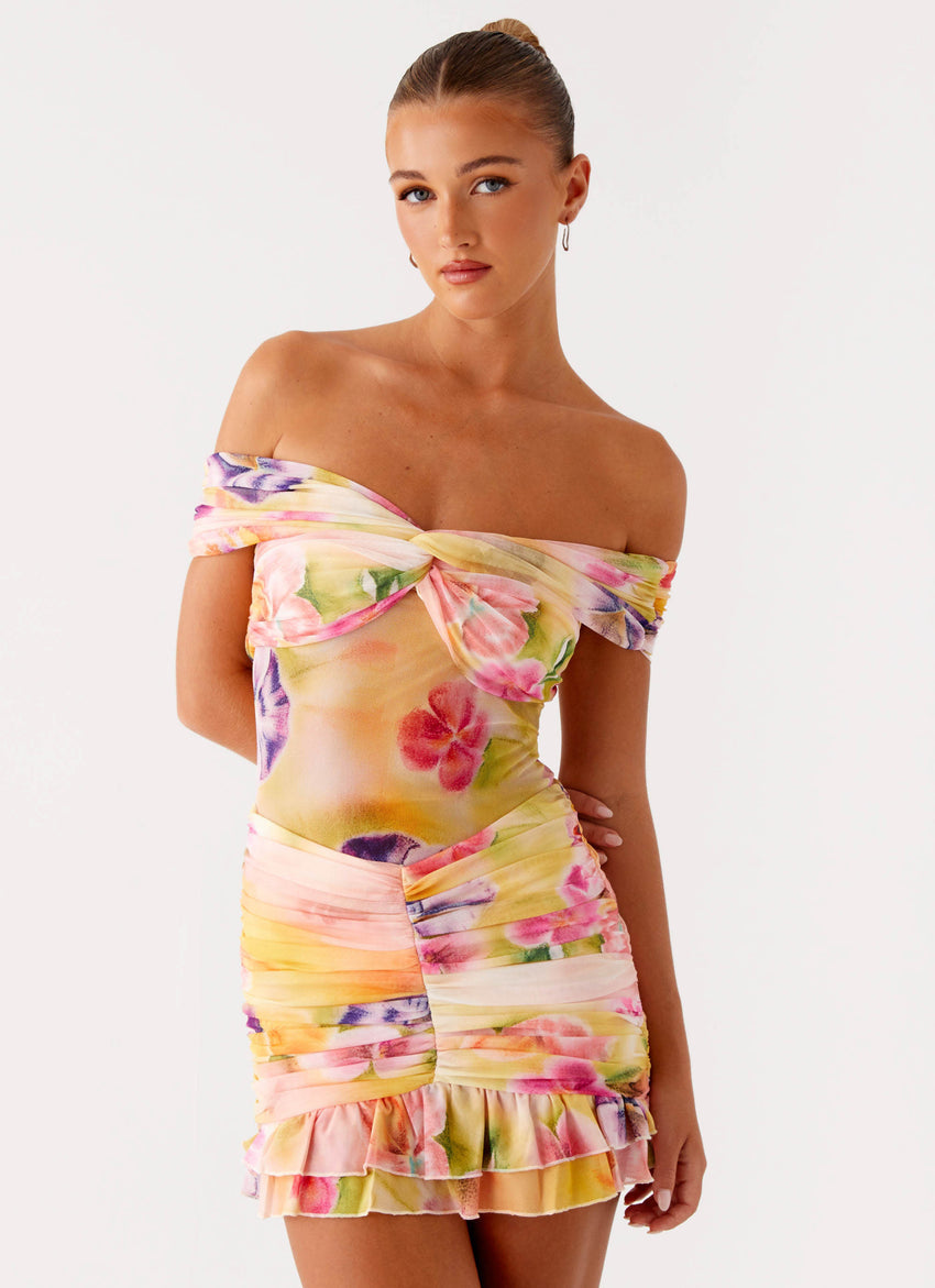 Frances Mini Dress - Sunburst Floral