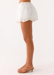 Addictive Mini Skort - White