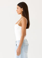 Ame Underwire Bodysuit - White