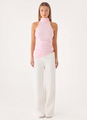 Angel Wings Lace Top - Pink