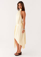 Atlantic Midi Dress - Yellow