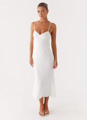 Bentley Midi Dress - White