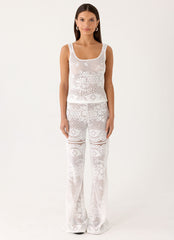 Bosten Low Rise Pants - White