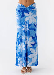 Briene Maxi Skirt - Sea Blue