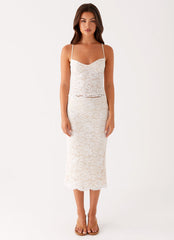 Crystal Clear Lace Top - Ivory