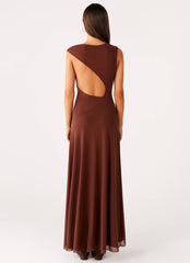 Danika Maxi Dress - Chocolate