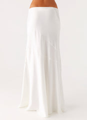 Dasie Lace Maxi Skirt - White
