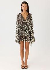 Elisana Mini Dress - Zebra