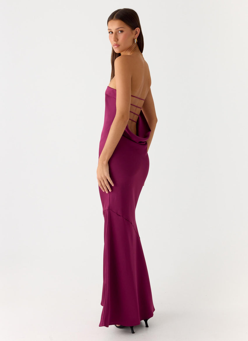 Endless Nights Maxi Dress - Plum