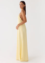 Fine Line Maxi Dress - Yellow