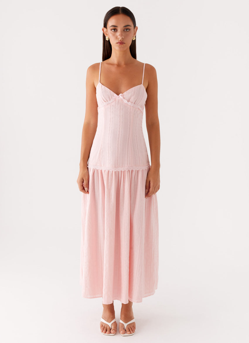 Found You Midi Dress - Pink