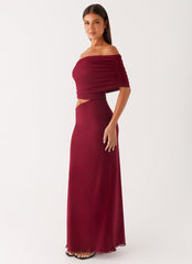 Gillian Maxi Dress - Maroon