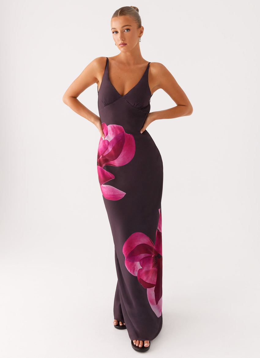 Griselda Maxi Dress - Dark Chocolate