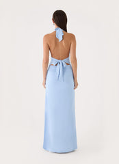 Ilaria Halter Maxi Dress - Powder Blue