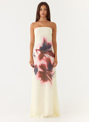 Lariettea Strapless Maxi Dress - Velvet Bloom