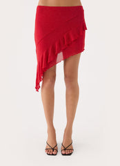 Lollita Mini Skirt - Chilli Red