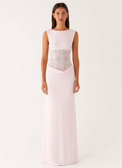 Love Tease Maxi Dress - Baby Pink