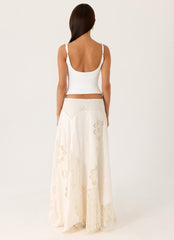 Marzia Maxi Skirt - Ivory