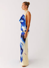 Only A Feeling Cowl Neck Maxi Dress - Heirloom Floral