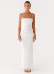 Paxton Beaded Maxi Dress - White