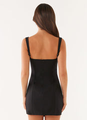 Pia Mini Dress - Black
